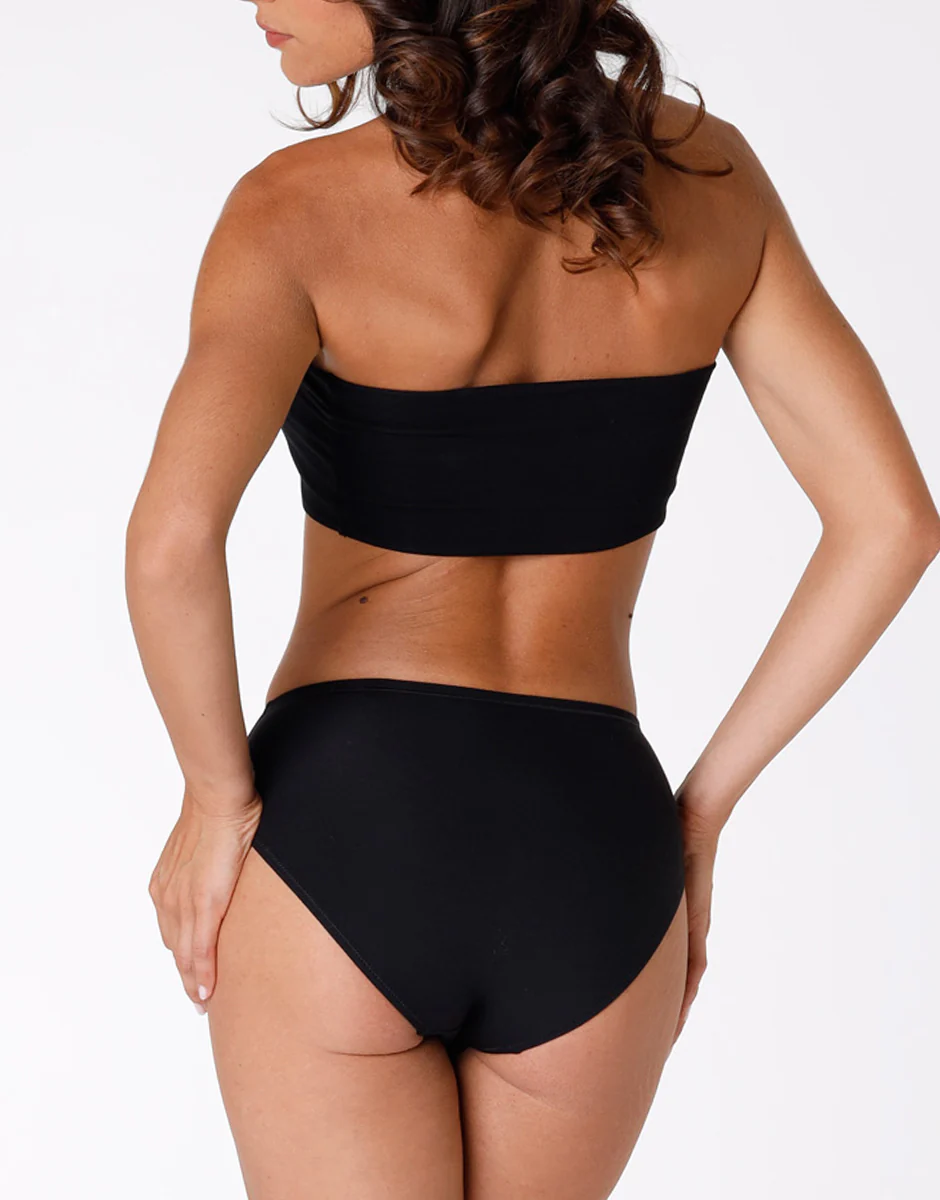 Slip midi Lovely nero in cotone modal vellutato - Image 5