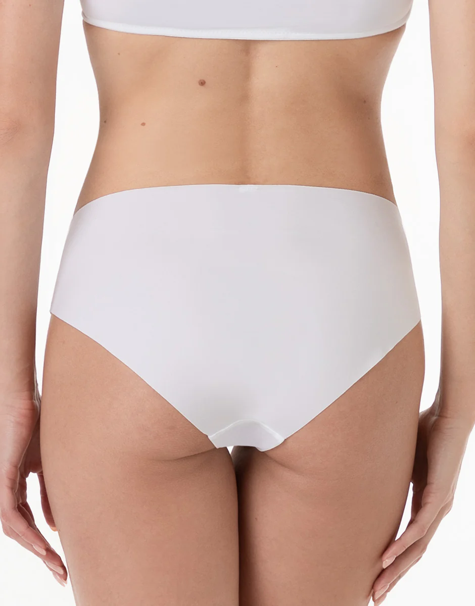 Slip Midi Second Skin Micro in microfibra, bianco - Image 2