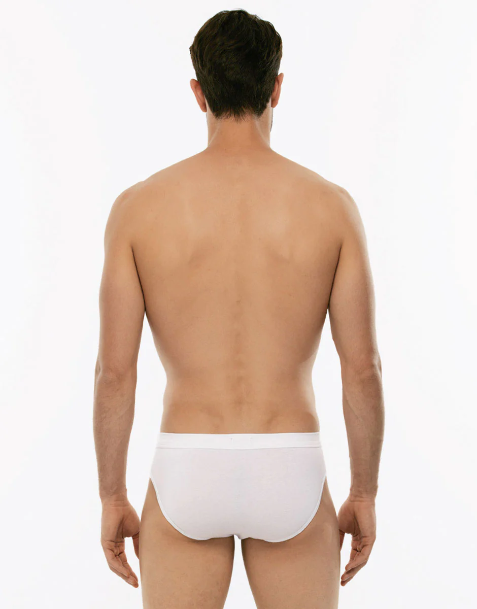 Slip mini BiPack Cotton Stretch bianco in cotone elasticizzato - Image 2