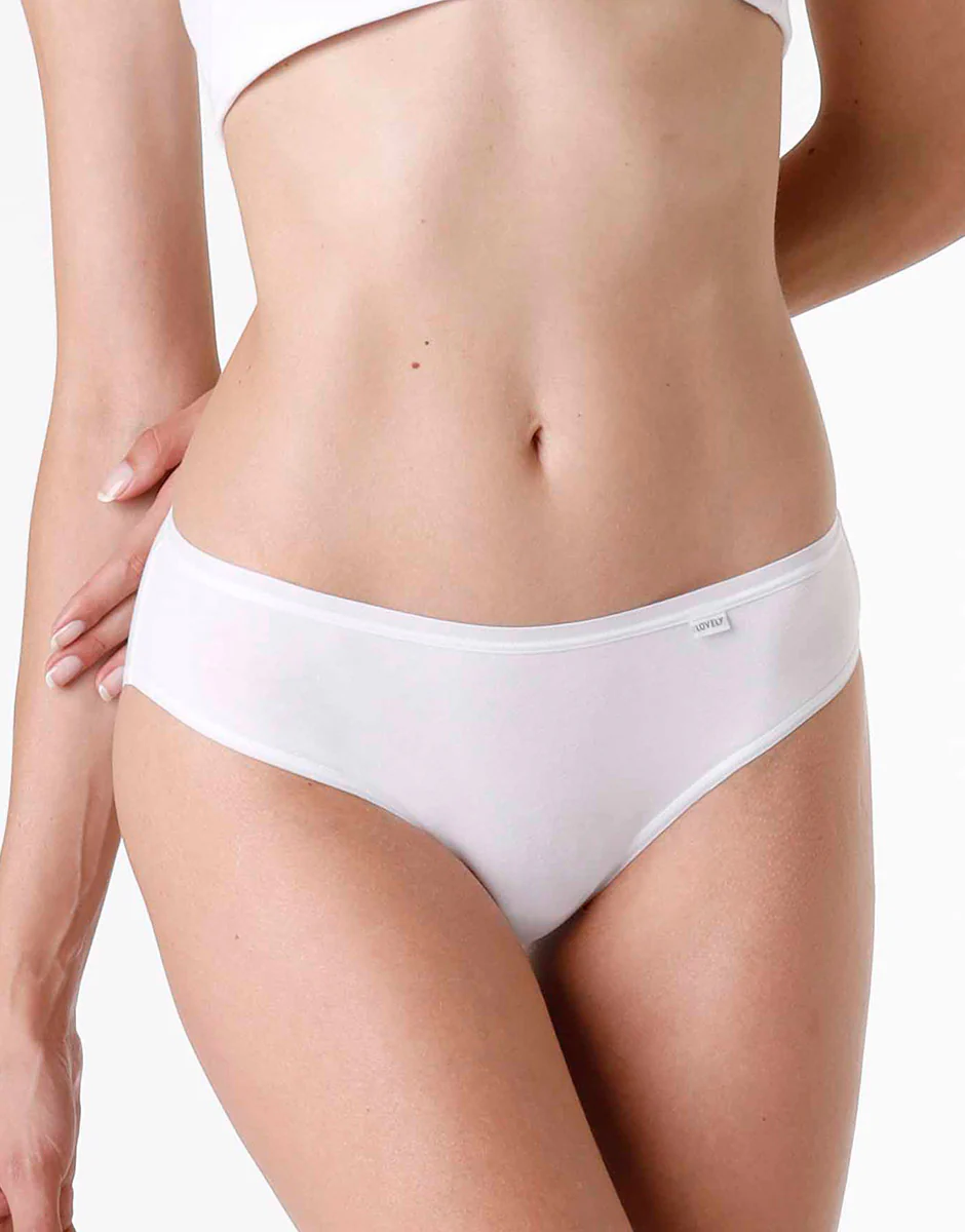 Slip mini lovely in cotone modal, bianco - Image 2