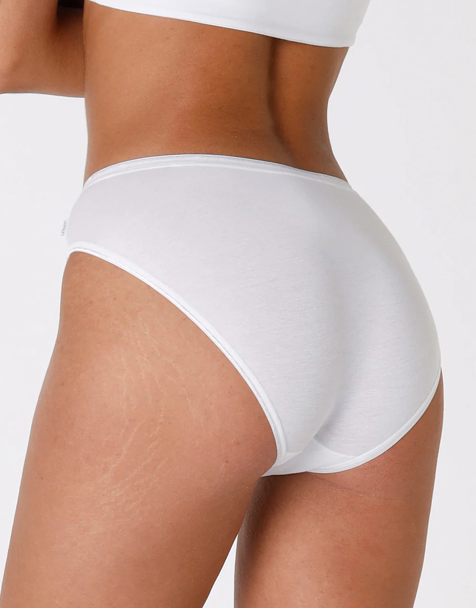 Slip tai lovely, bianco in cotone soft - Image 3