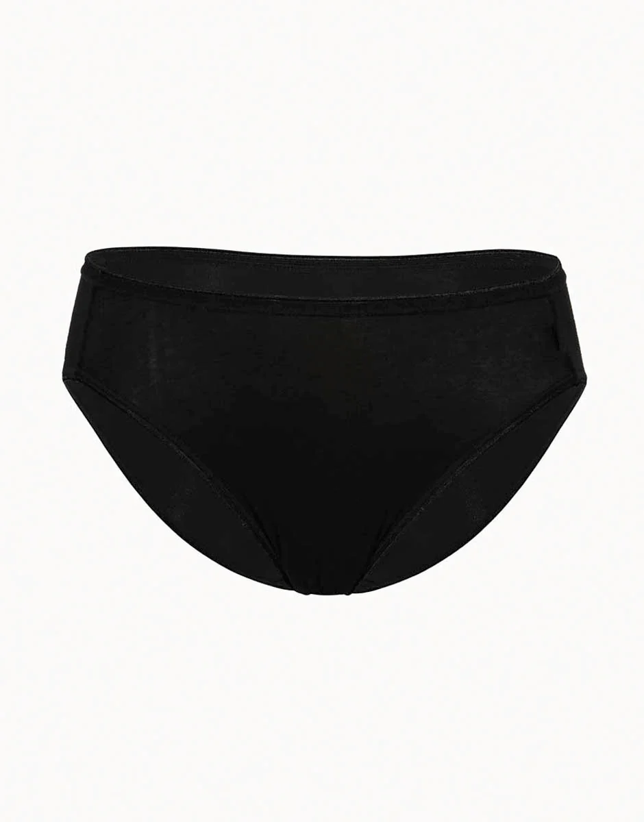 Slip tai lovely, nero in cotone soft - Image 4