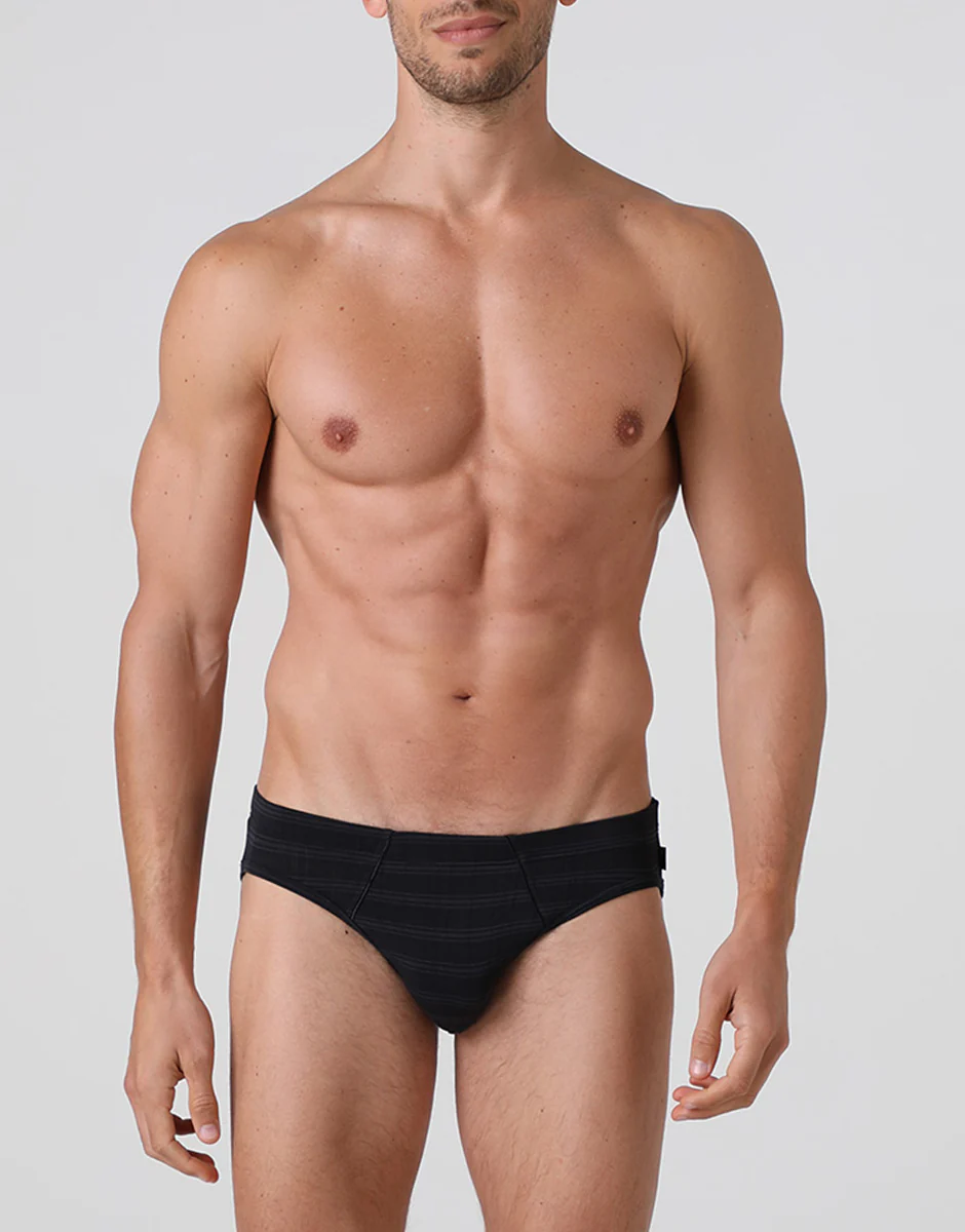 Slip uomo in micromodal, nero - Image 2