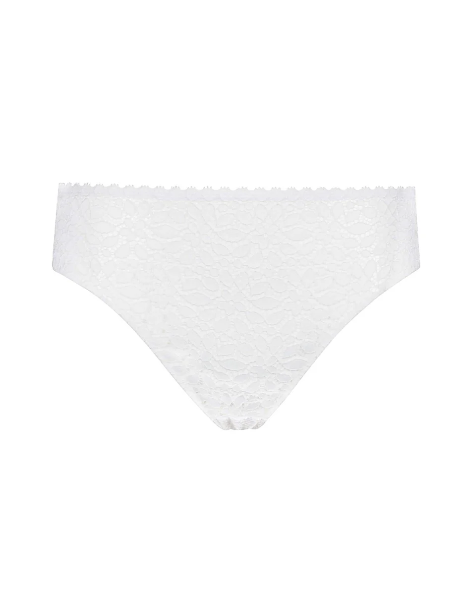 Slip vita alta Value Elegance in pizzo elastico, bianco - Image 5