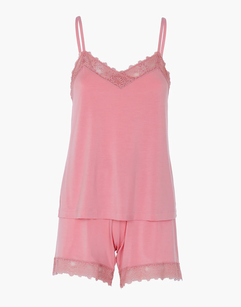 Top e Pantaloncino Elegant Modal, rosa malva - Image 4